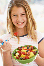 niños comen más fruta